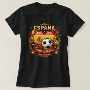 T-shirt Chemise de fan de football d'Espagne - Vamos Españ
