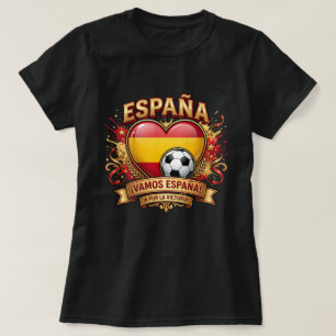 T-shirt Chemise de fan de football d'Espagne - Vamos Españ