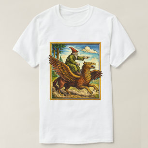 T-shirt Chemise de fantaisie rétro médiévale à motif de ca