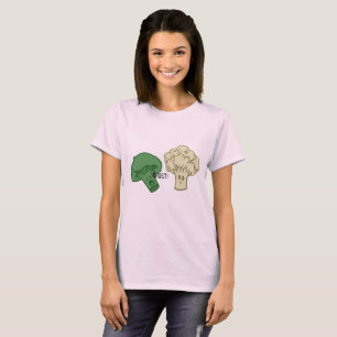 T-shirt Chemise de fantôme de brocoli et de chou-fleur