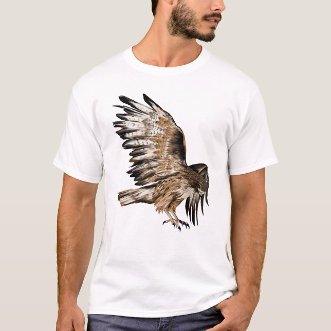 T-shirt Chemise de faucon de vol (Devant)