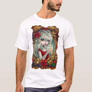 T-shirt Chemise de fée d'ange de bougie de Noël