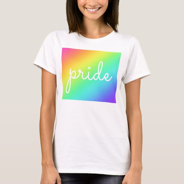 T-shirt Chemise de femme Rainbow Gradient Pride (Devant)