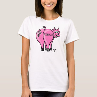 T-shirt Chemise de femmes d'os de jambon