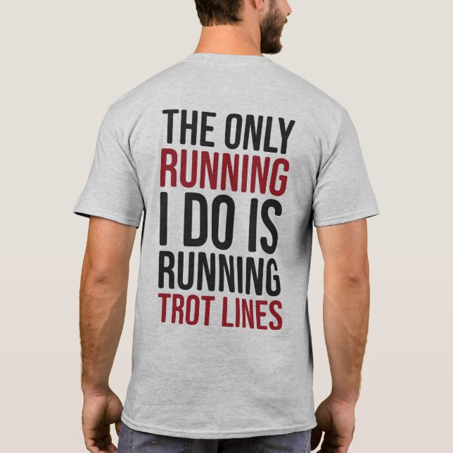 T-shirt Chemise de fer de pêche de la pêche de la truite f (Dos)