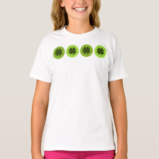 T-shirt Chemise de fermeture à quatre feuilles pour enfant