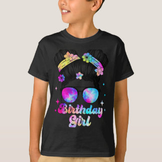 T-shirt Chemise de fête d'anniversaire Tie Dye pour femmes