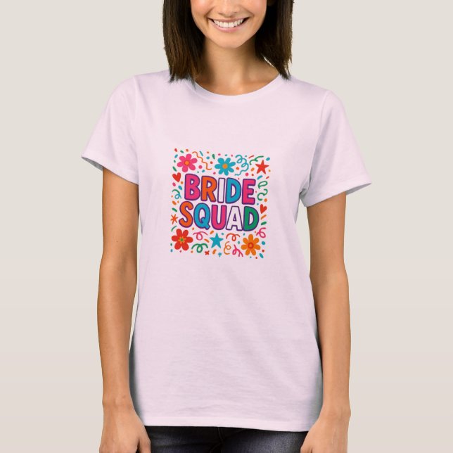 T-shirt Chemise de fête de Bachelorette de la Mariée – Ass (Devant)