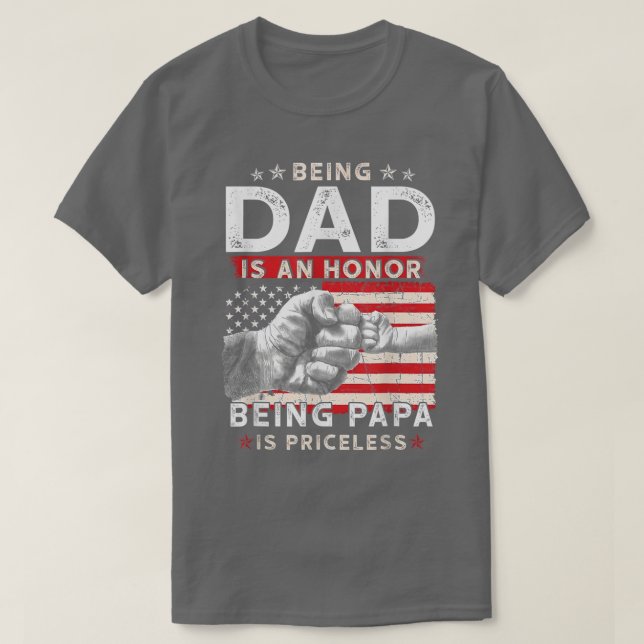 T-shirt Chemise de fête des pères Pour Papa Un Honneur Etr (Design devant)