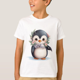 T-shirt 🎄 Chemise de Fête du Pingouin pour garçons
