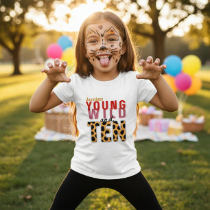 T-shirt Chemise de fête imprimée léopard TEN pour fille d'