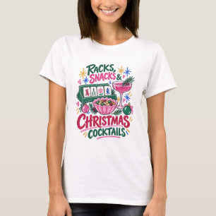 T-shirt Chemise de fête Mahjong Étagères Snacks Cocktails