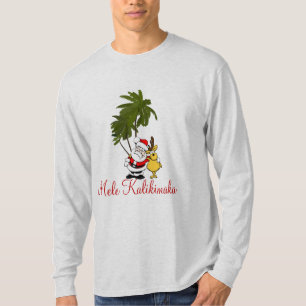 T-shirt Chemise de Fête Mens Mele Kalikimaka/Joyeux Noël