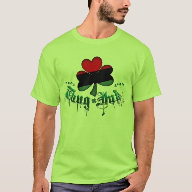 T-shirt Chemise de feuille de trèfle (Devant)