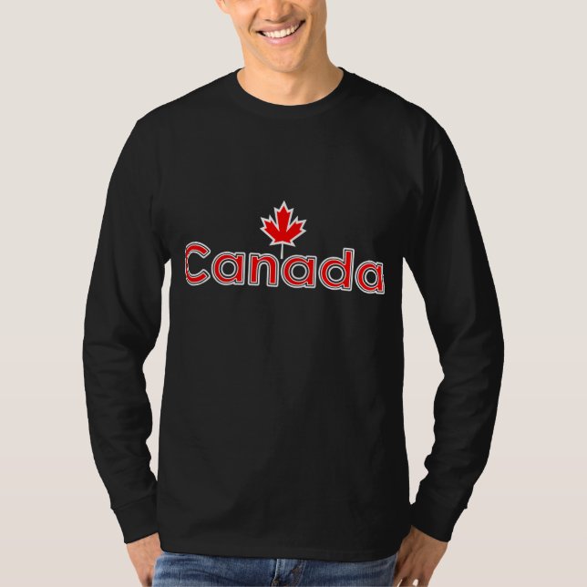 T-shirt Chemise de feuille d'érable du Canada (Devant)