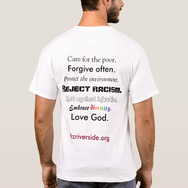T-shirt Chemise de fierté de FCC (Dos)