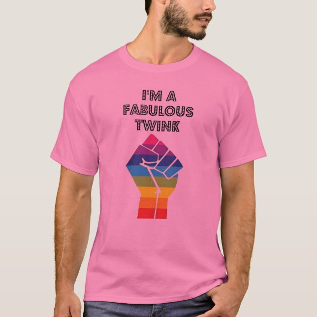 T-shirt Chemise de fierté de Twink (Devant)