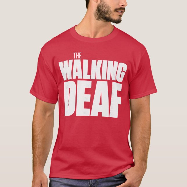 T-shirt Chemise de fierté Deaf Deaf drôle rétro (Devant)