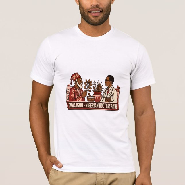 T-shirt Chemise de fierté des médecins nigérians Dibia Igb (Devant)