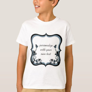 T-shirt Chemise de fille à cadre floral Sassy, Permule fon