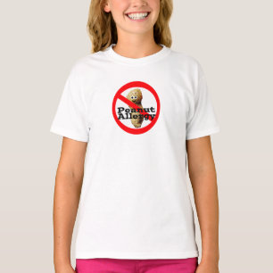 T-shirt Chemise de fille d'allergie aux arachides