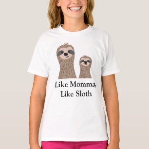 T-shirt Chemise de fille de Sloth Gift