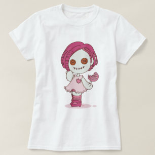 T-shirt chemise de fille de zombi de popsicle de