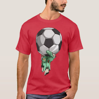 T-shirt Chemise de fille d'Halloween tenant un ballon de f
