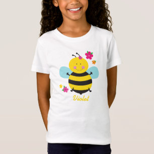 T-Shirt Chemise de fille personnalisée par abeille