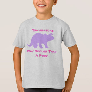 T-shirt Chemise de filles de Triceratops