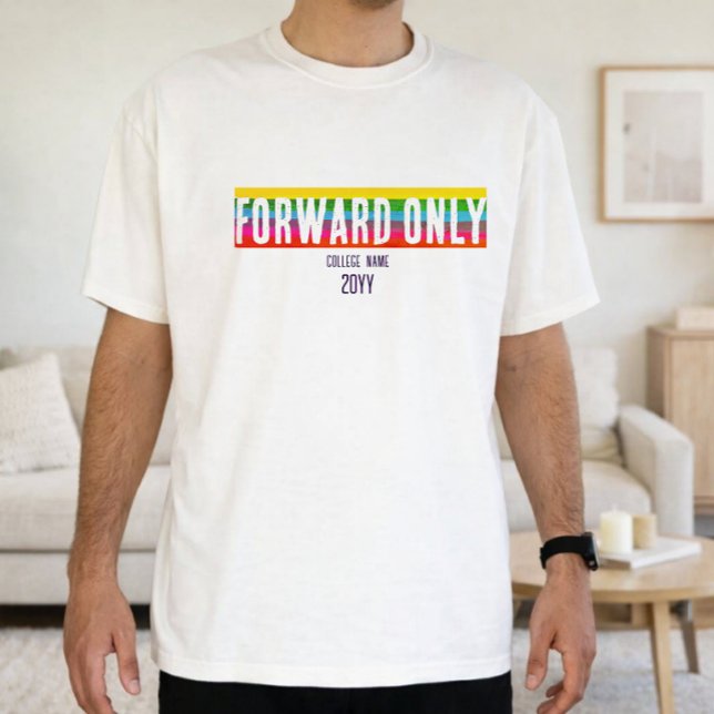 T-shirt Chemise de fin d'études Minimal Rainbow Forward On (Créateur téléchargé)