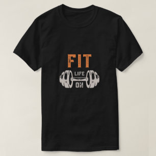 T-shirt Chemise de fitness Barbell Fitness Life