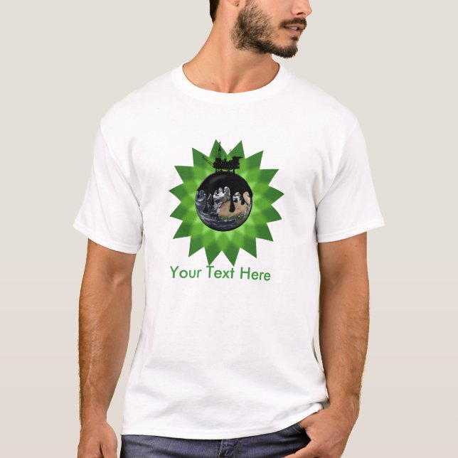T-shirt Chemise de flaque d'huile (Devant)