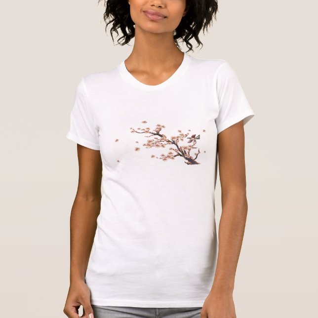 T-shirt Chemise de fleurs de cerisier (Devant)