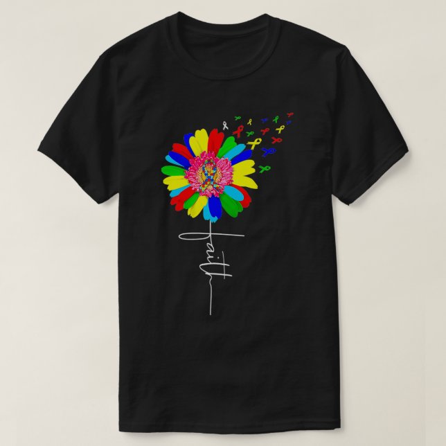 T-shirt Chemise de foi Autism Autistic Cadeaux Sensibilisa (Design devant)