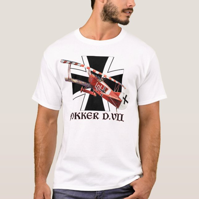 T-SHIRT CHEMISE DE FOKKER DE PREMIÈRE GUERRE MONDIALE (Devant)
