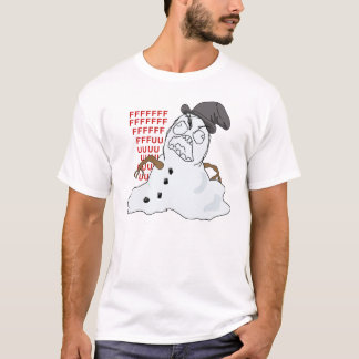 T-shirt Chemise de fonte de Meme de rage de bonhomme de