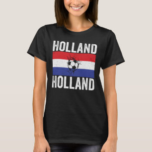 T-shirt Chemise de football Holland Holland Jersey Pays-Ba