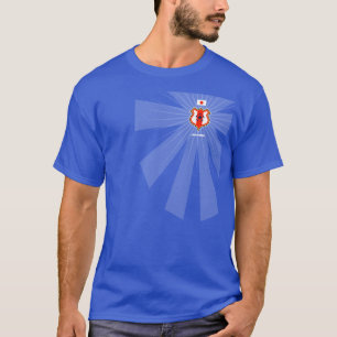 T-shirt Chemise de football japonaise Samurai Blue