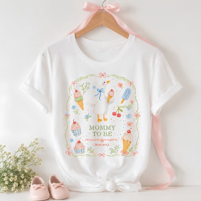T-shirt Chemise de future maman Silly Goose Ice Cream Soci (Créateur téléchargé)