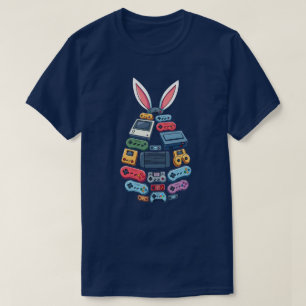 T-shirt Chemise de Gamer pour Pâques   Graphisme de Lapin 
