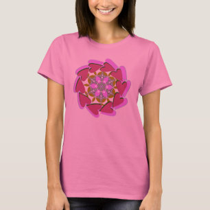 T-shirt Chemise de géométrie Suivez Votre Cœur