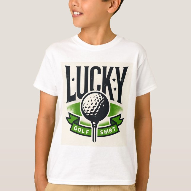 T-shirt Chemise de golf chanceuse (Devant)
