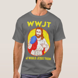 T-shirt Chemise De Golf Disque Que Jésus Jeterait Frisbee