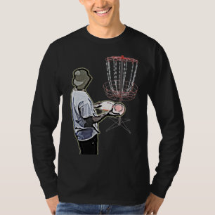 T-shirt Chemise de golf sur disque pour homme à manches lo