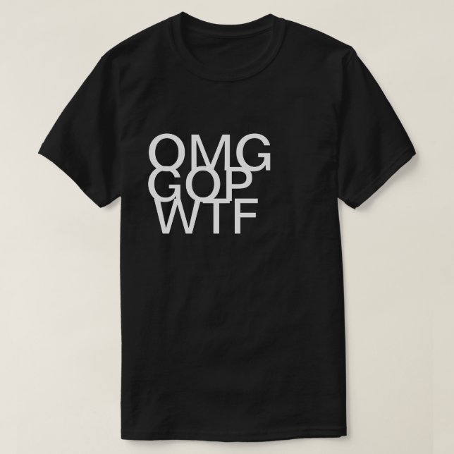 T-shirt Chemise de GOP WTF d'OMG (Design devant)