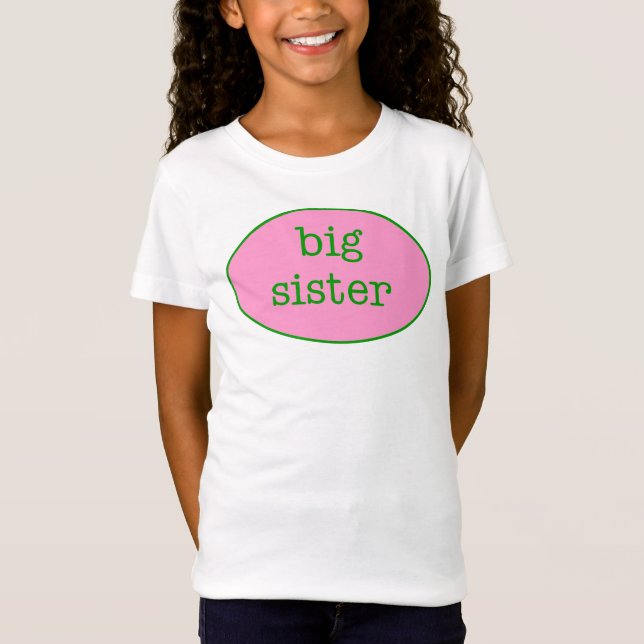 T-Shirt Chemise de grande soeur (Devant)
