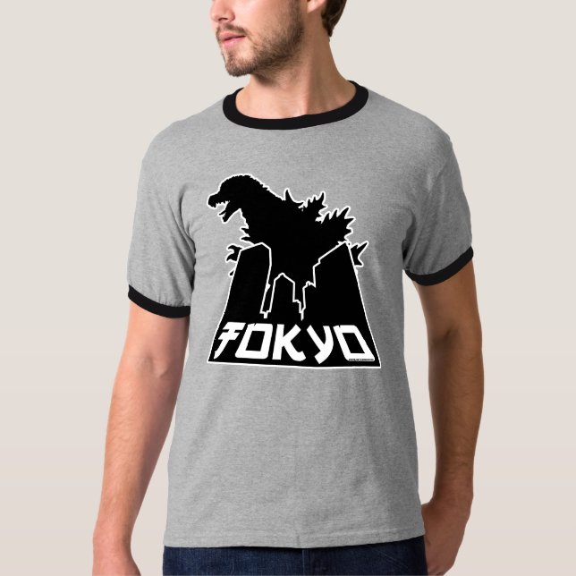 T-shirt Chemise de gratte-ciel de Tokyo (Devant)