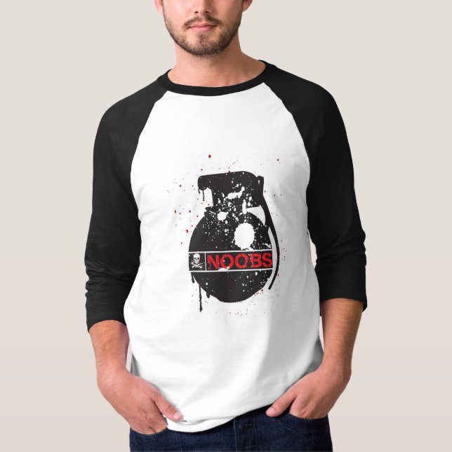 T-shirt Chemise de grenade de Noobs de mise à mort (Devant)