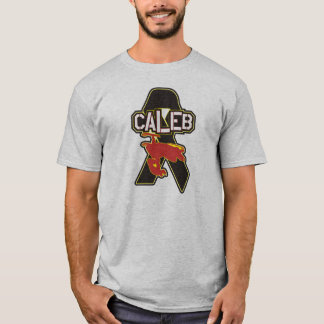 T-shirt Chemise de gris d'hommage de Caleb Moore